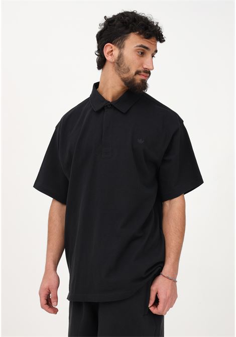 Premium Essentials men's black polo shirt ADIDAS ORIGINALS | HR8677.